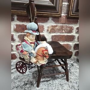 Porcelain Vintage Boy On Horse By Kurt Adler